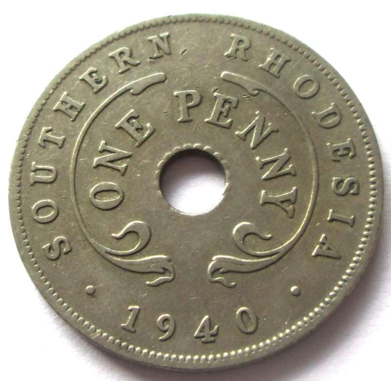 1940 Southern Rhodesia 1 Penny