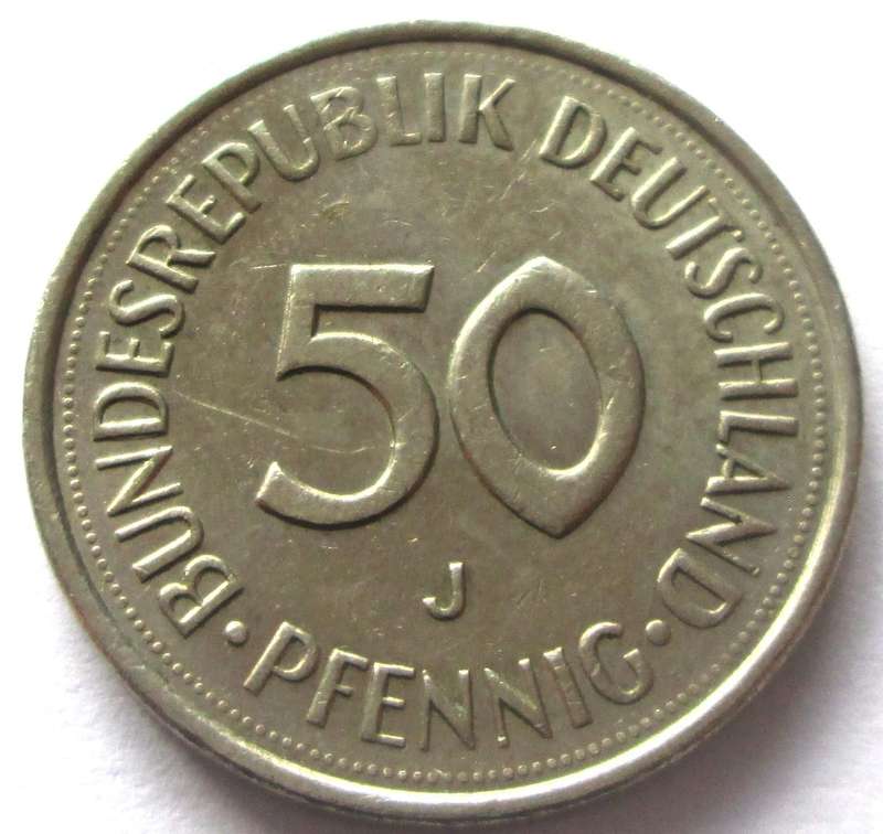 1980 Germany 50 Pfennigs