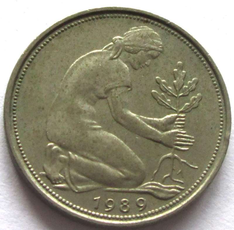 1989 Germany 50 Pfennigs