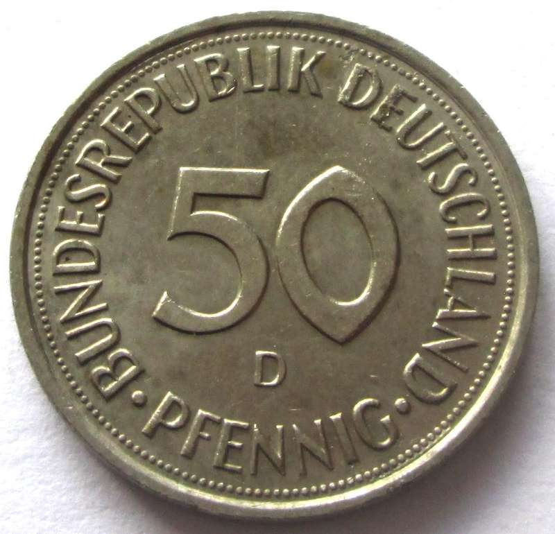 1989 Germany 50 Pfennigs