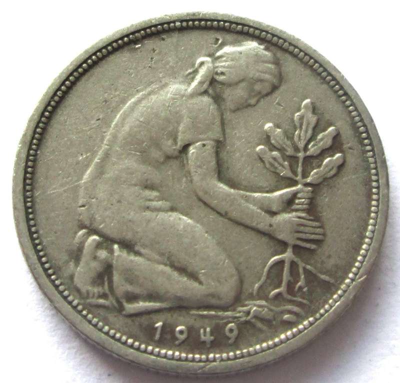 1949 Germany 50 Pfennigs