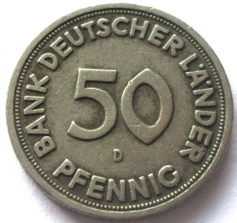 1949 Germany 50 Pfennigs