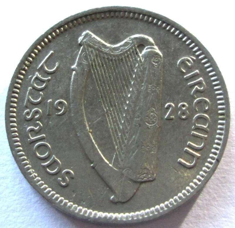 1928 Ireland 3 Pence