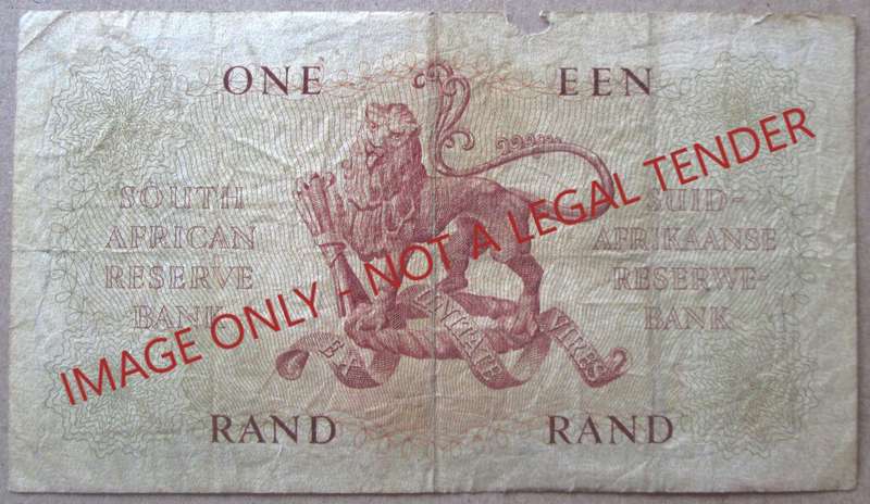 One Rand South Africa Serial Nr A93 705452