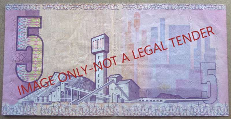 Five Rand South Africa Serial Nr AK0150510