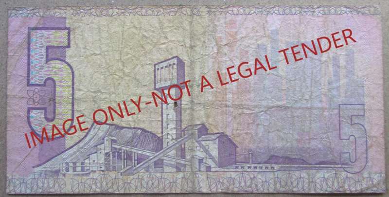 Five Rand South Africa Serial Nr AN5060752