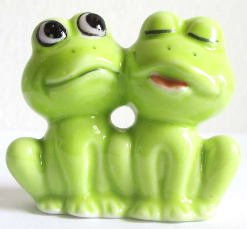 Green Happy Froggies Ornament