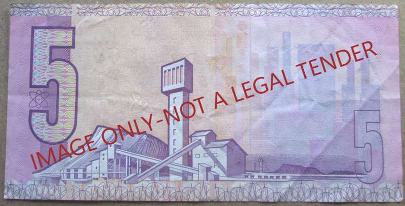 Five Rand South Africa Serial Nr BB8651977