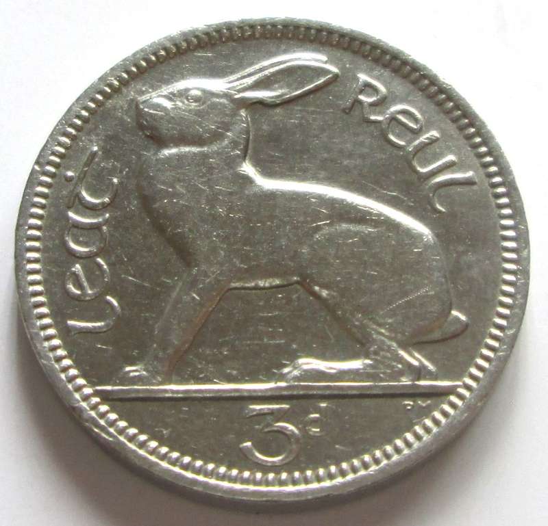 1928 Ireland 3 Pence