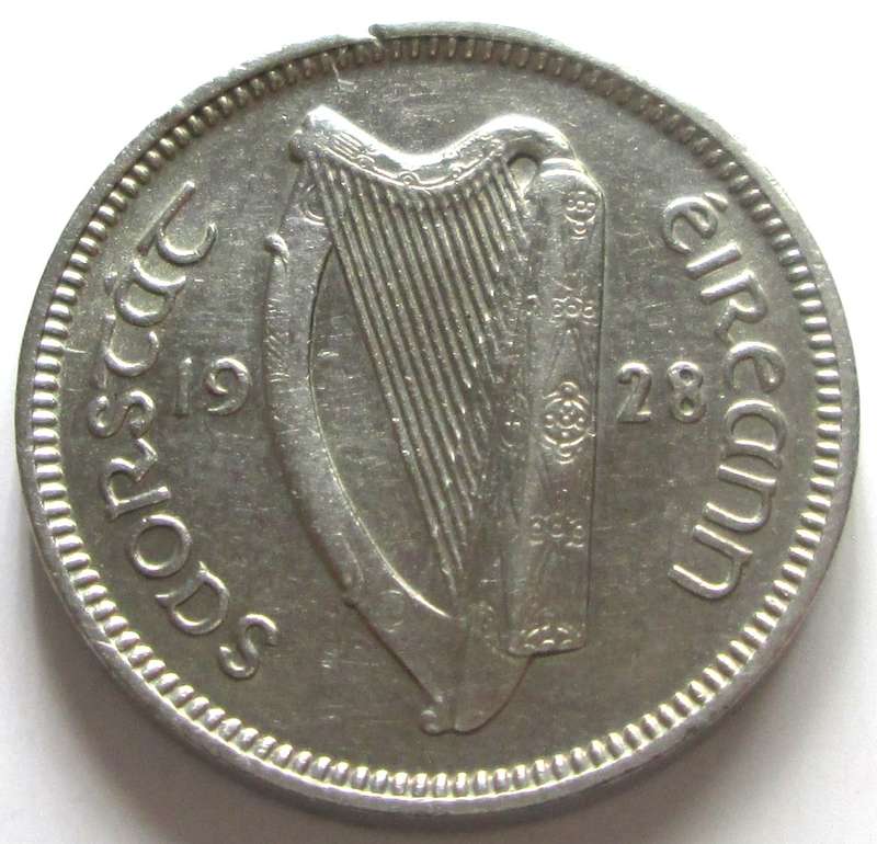 1928 Ireland 3 Pence