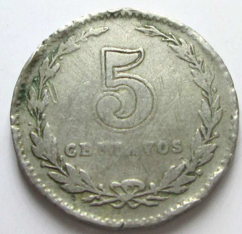 1919 Argentina 5 Centavos