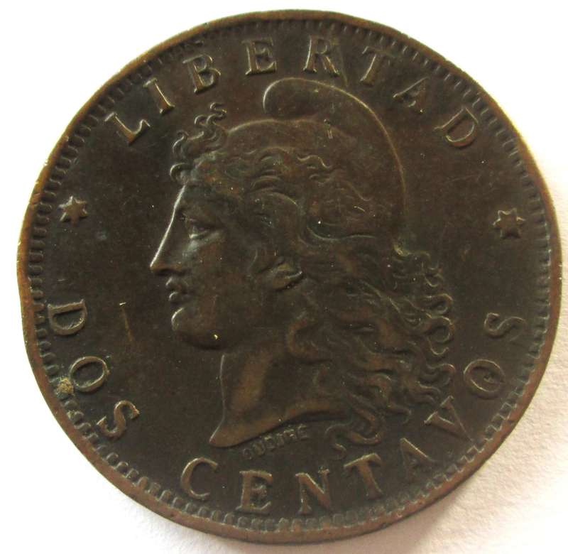 1888 Argentina 2 Centavos