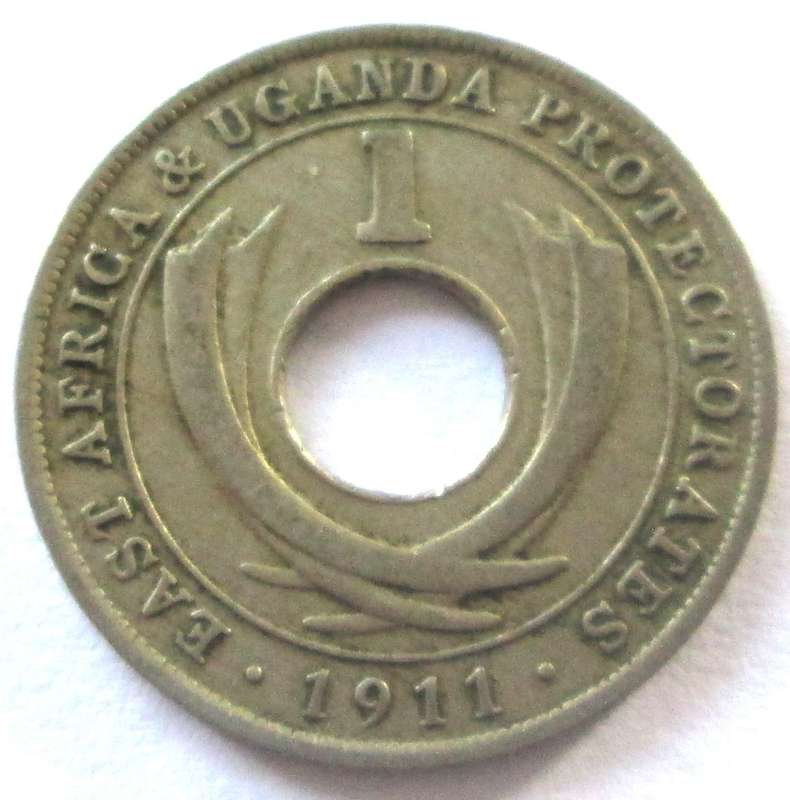 1911 East Africa and Uganda Protectorates 1 Cent