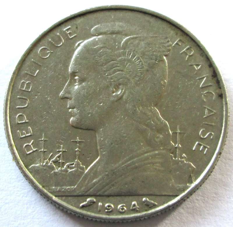 1964 Reunion 50 Francs