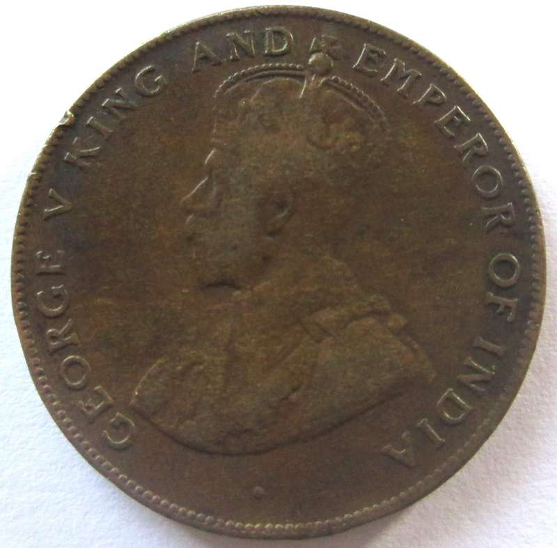 1920 Mauritius 5 Cents