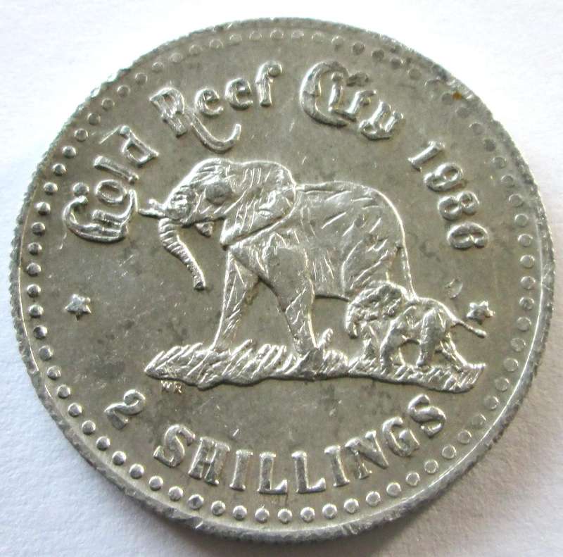 1986 Gold Reef City 2 Shillings