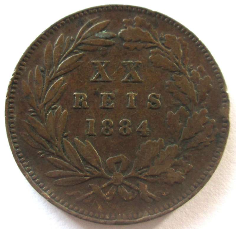 1884 Portugal 20 Reis