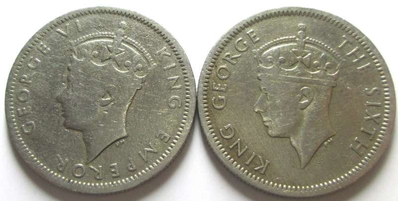 6 Pence Southern Rhodesia 1947 + 1950