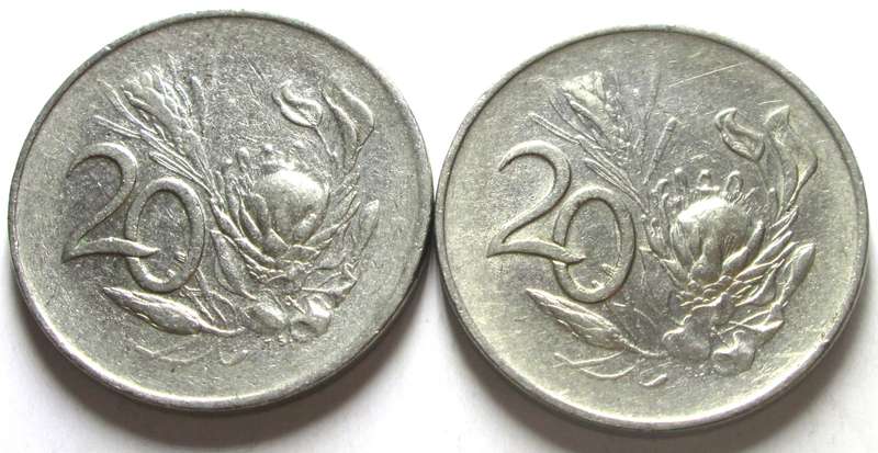 1965 Republic of South Africa 20 Cents