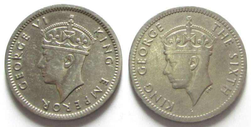 3 Pence Southern Rhodesia 1947 + 1949