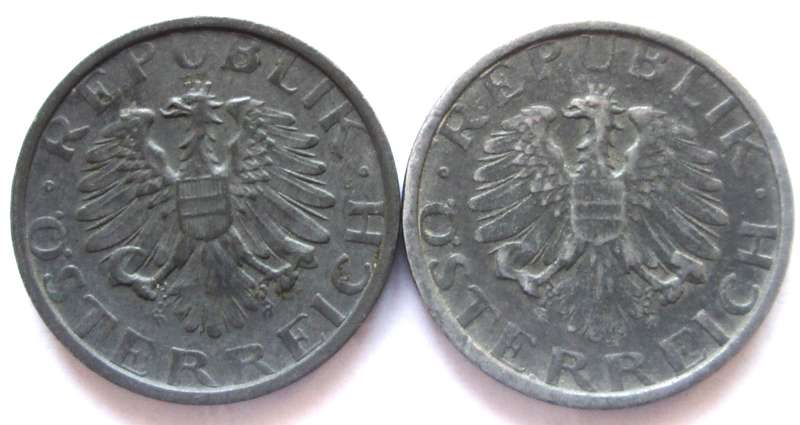 10 Groschen Austria 1948 + 1949