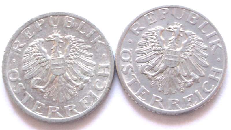50 Groschen Austria 1946 + 1947