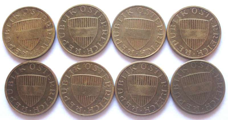 50 Groschen Austria 1960 - 1962 + 1964 - 1968