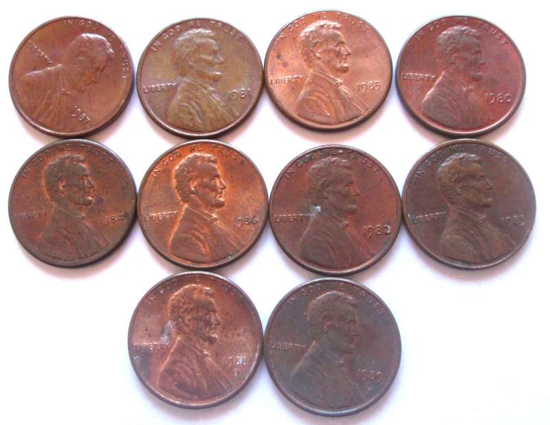 1 Cent United States of America 1980 - 1989