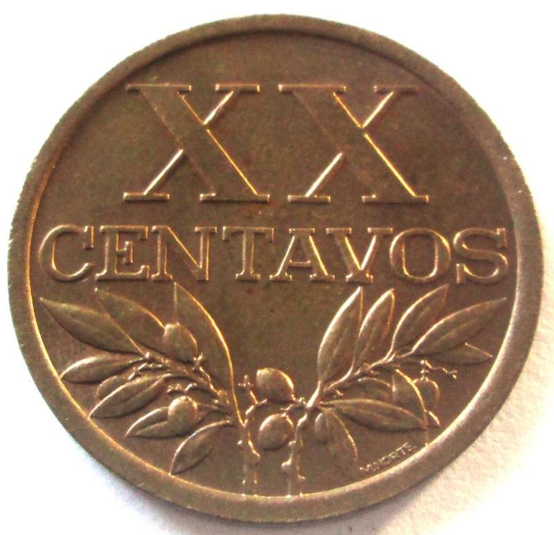 1963 Portugal 20 Centavos