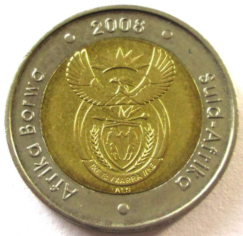 2008 Smiling Five Rand Mandela 90 Years