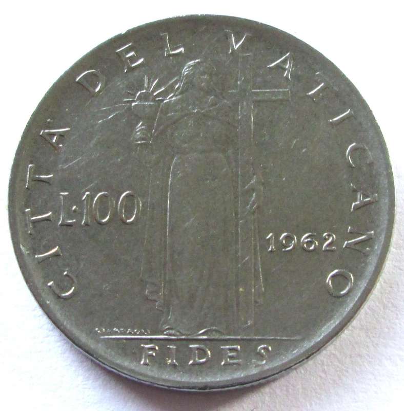 1962 Vatican 100 Lire