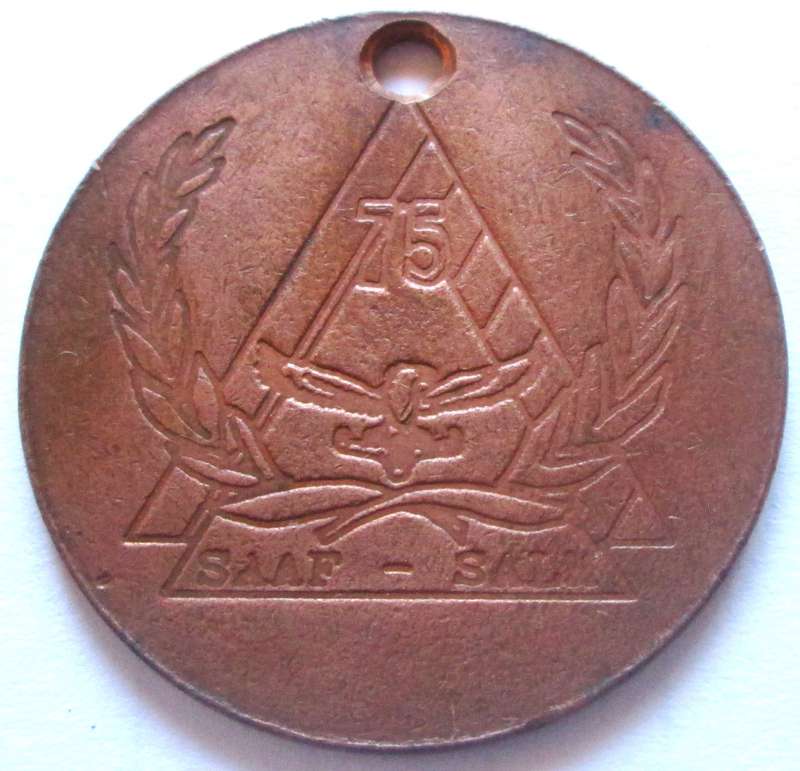 South African Airforce 75 years Celebration Medal