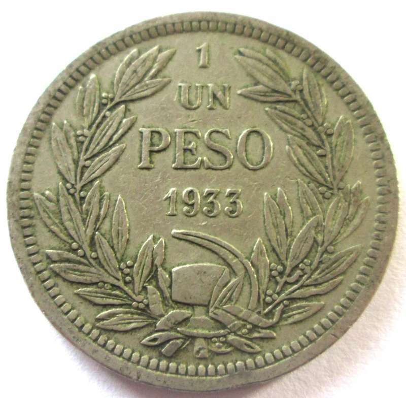 1933 Chile 1 Peso