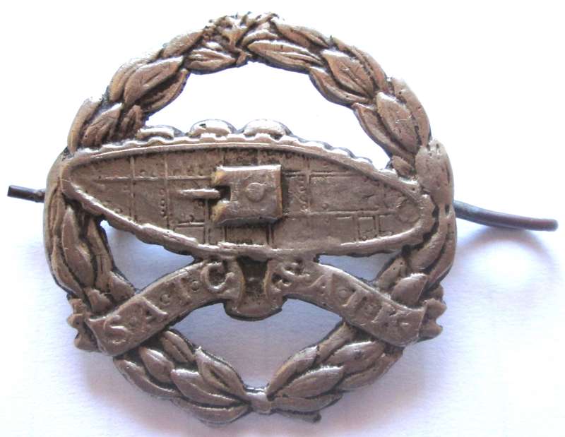 South Africa Tank Corps Badge