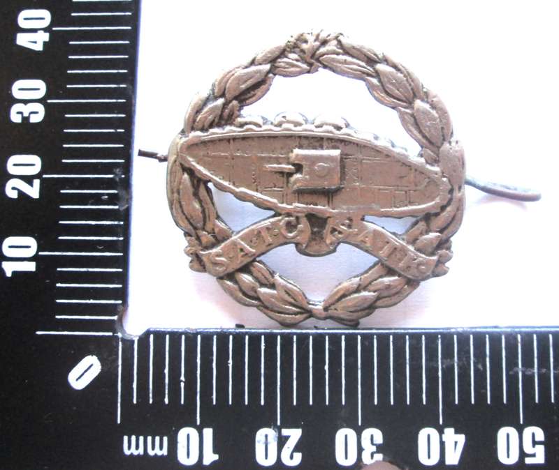 South Africa Tank Corps Badge