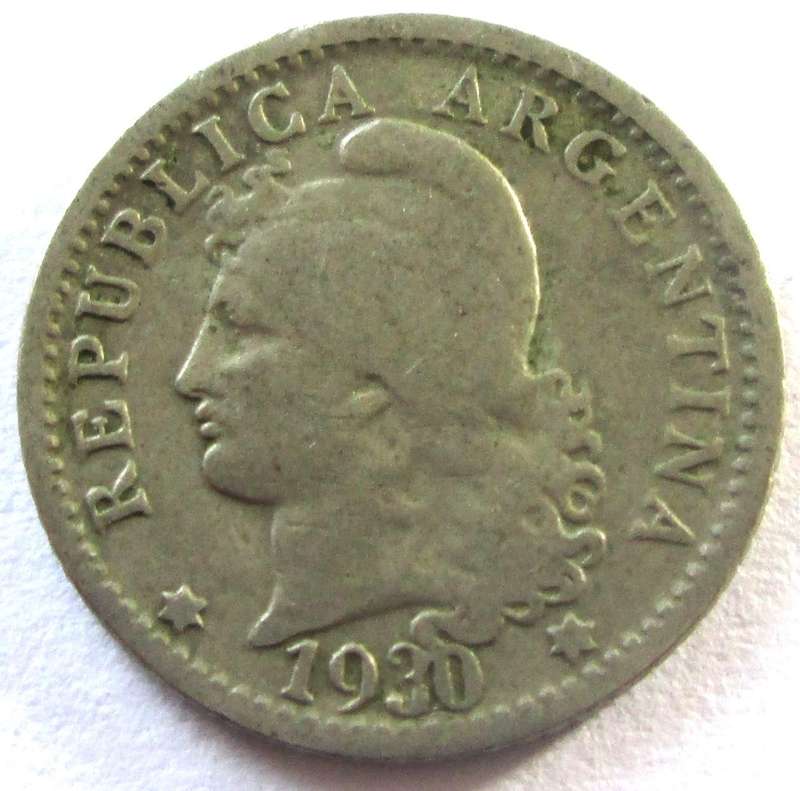 1930 Argentina 5 Centavos