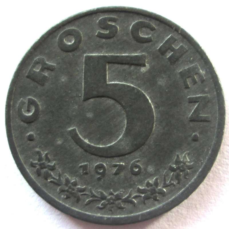 1976 Austria 5 Groschen