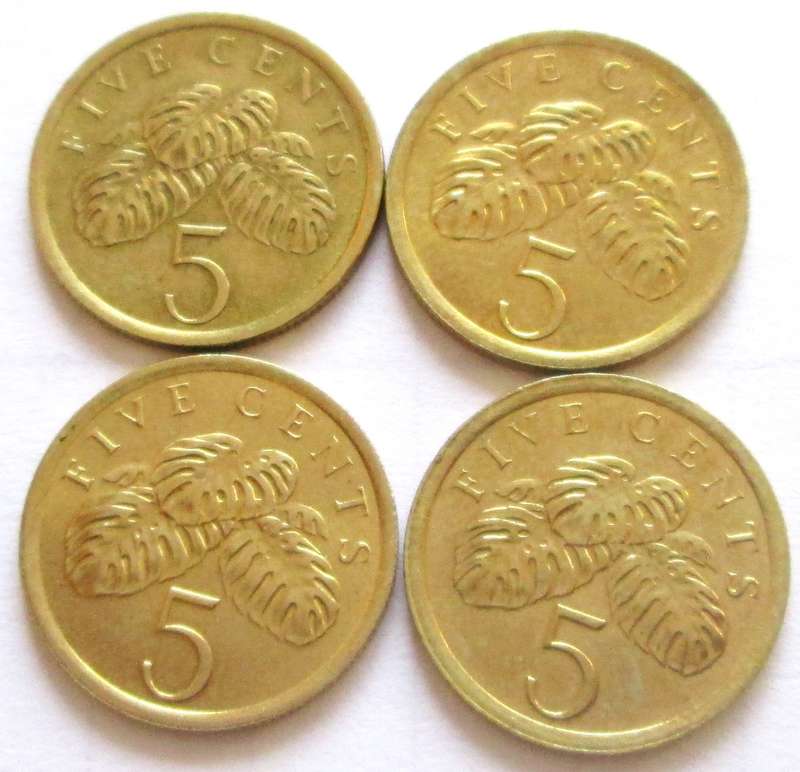 5 Cents Singapore 1986 - 1989