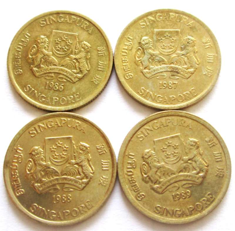 5 Cents Singapore 1986 - 1989