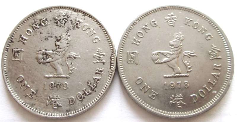1 Dollar Hong Kong 1978 - 1979