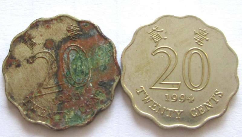 20 Cents Hong Kong 1994 + 1998