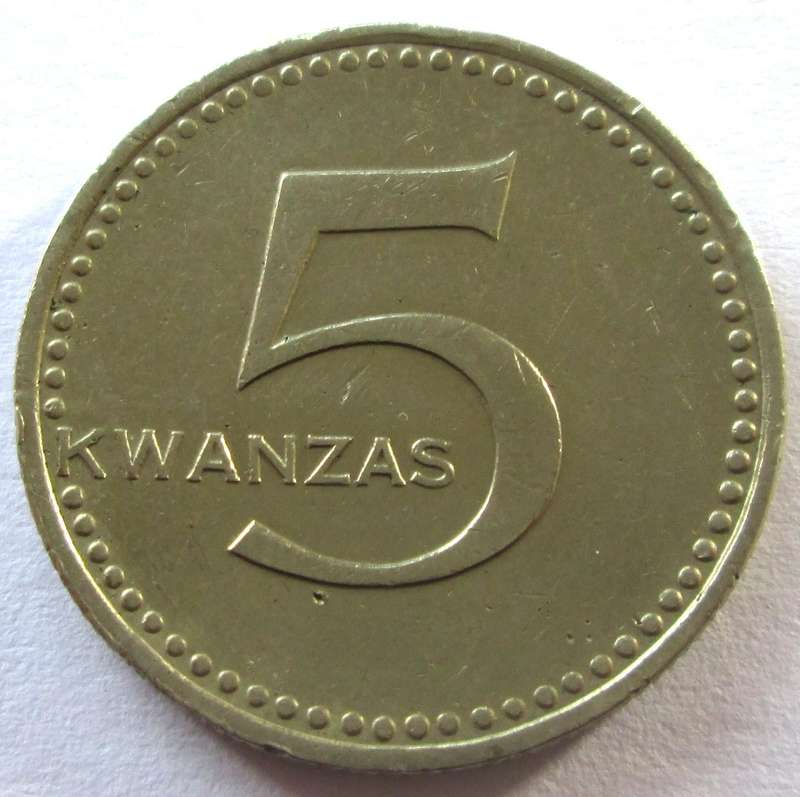 1975 Angola 5 Kwanzas
