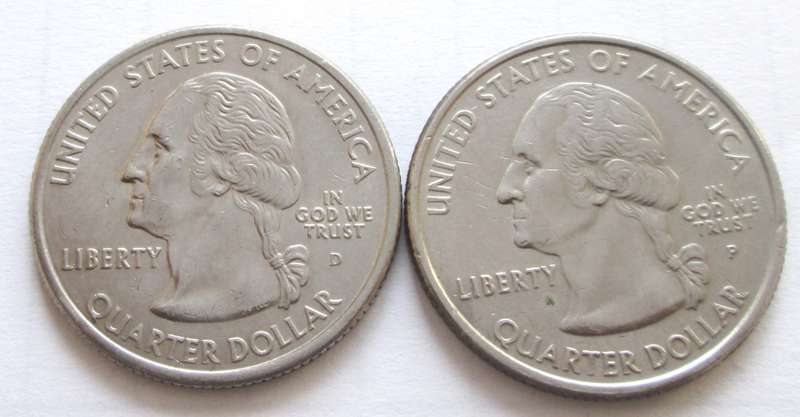 Quarter Dollar United States of America 2001 + 2002