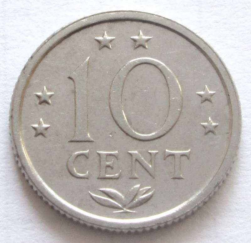 1980 Netherlands Antilles 10 Cents