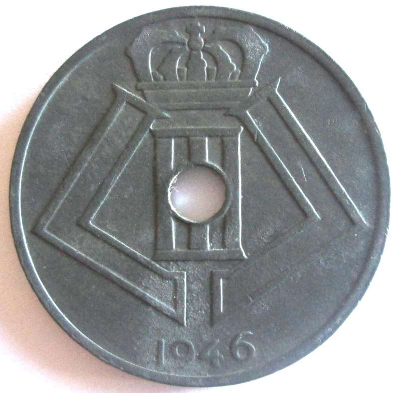 1946 Belgium 25 Centimes