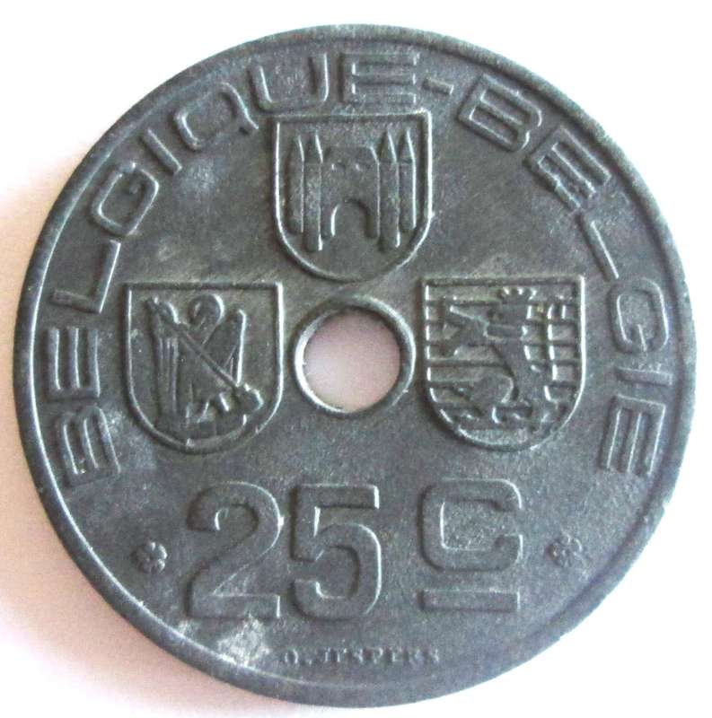 1946 Belgium 25 Centimes