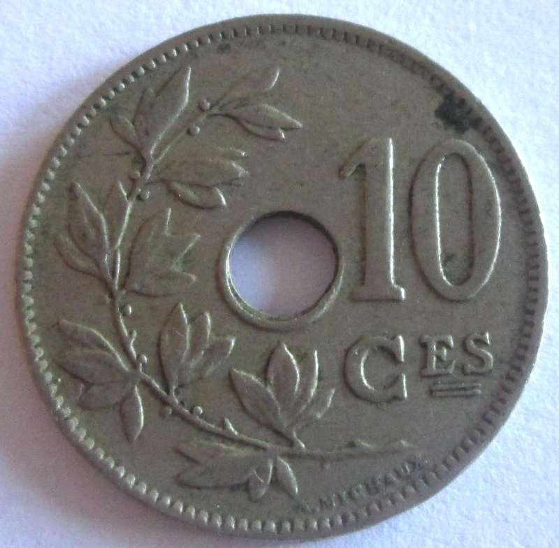 1929 Belgium 10 Centimes