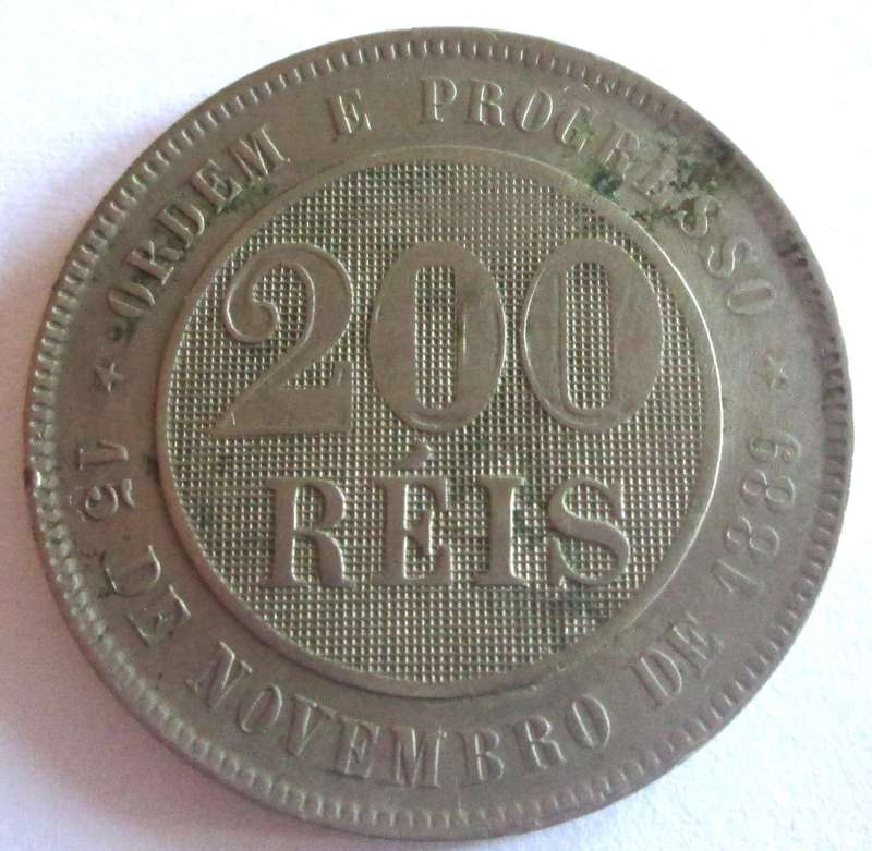 1894 Brazil 200 Reis