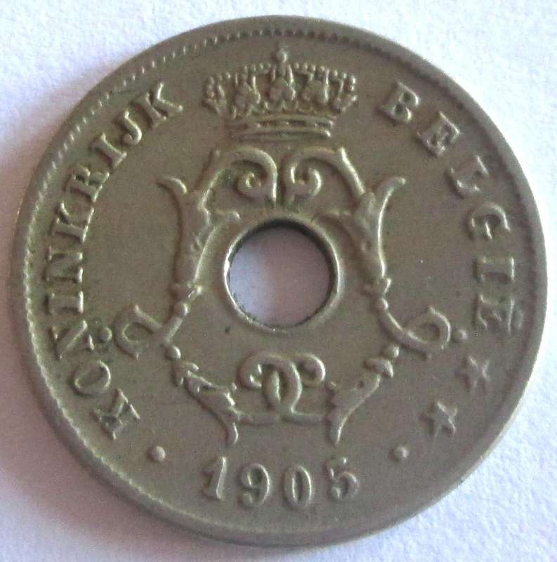 1905 Belgium 10 Centimes