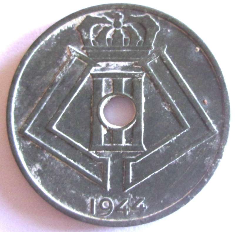 1944 Belgium 25 Centimes